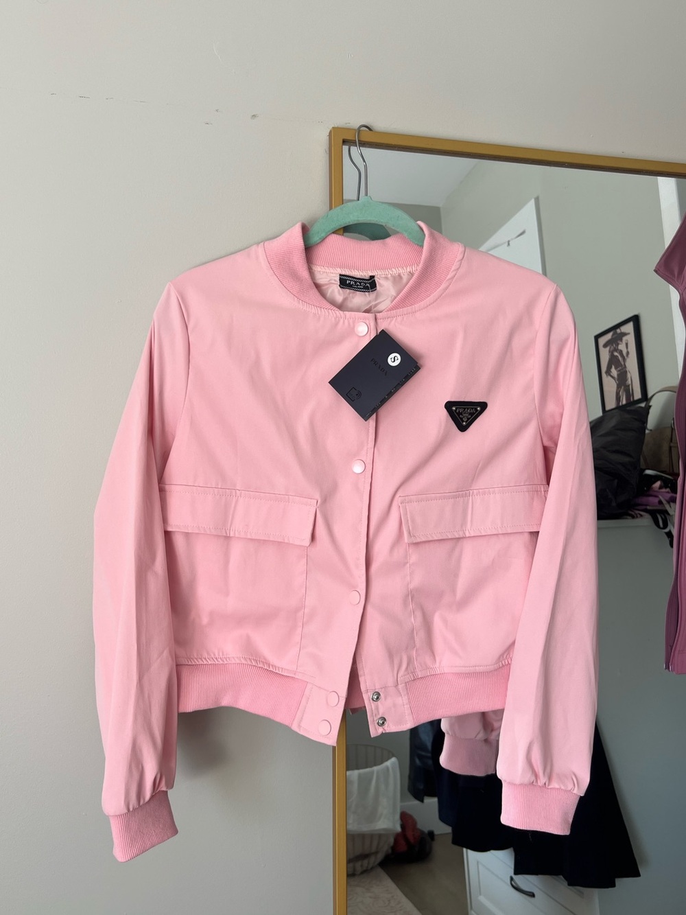 Prada Pink Bomber Jacket - Women's Lightweight Coat